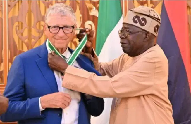 For Fighting Poverty In Africa: Tinubu Confers National Honour To Bill Gates