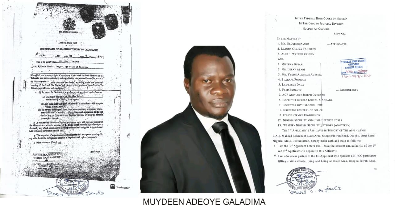 JUWON Drags Osun Lawyer To MBA Over Alleged Forgery And Professional Misconduct,Court  Deceit And Destruction Of Property