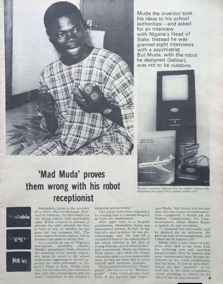 Reminiscences: Yoruba Innovator-Mudashiru